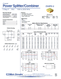 Datasheet ZA3PD-2-S manufacturer Mini-Circuits