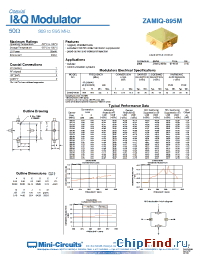Datasheet ZAMIQ-895M manufacturer Mini-Circuits