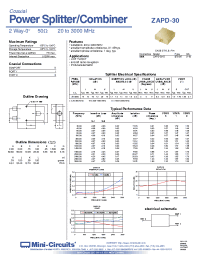 Datasheet ZAPD-30-S manufacturer Mini-Circuits