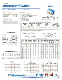 Datasheet ZAS-3 manufacturer Mini-Circuits