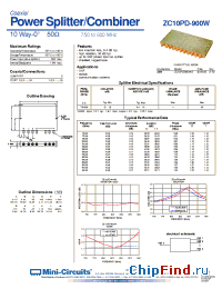 Datasheet ZC10PD-900W manufacturer Mini-Circuits
