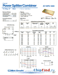 Datasheet ZC16PD-1900-S manufacturer Mini-Circuits