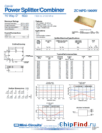 Datasheet ZC16PD-1900W-S manufacturer Mini-Circuits