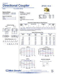 Datasheet ZFDC-15-5 manufacturer Mini-Circuits
