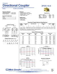 Datasheet ZFDC-15-6B-S manufacturer Mini-Circuits