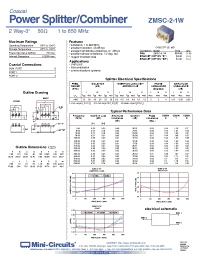 Datasheet ZMSC-2-1WB manufacturer Mini-Circuits