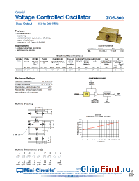 Datasheet ZOS-300 manufacturer Mini-Circuits