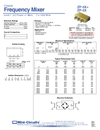 Datasheet ZP-5X manufacturer Mini-Circuits
