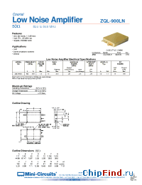 Datasheet ZQL-900LN manufacturer Mini-Circuits