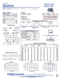 Datasheet ZSDR-230 manufacturer Mini-Circuits