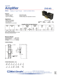 Datasheet ZVE-8G manufacturer Mini-Circuits