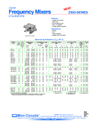 Datasheet ZX05-10 manufacturer Mini-Circuits