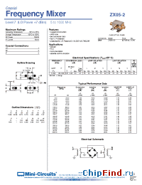 Datasheet ZX05-2-S manufacturer Mini-Circuits