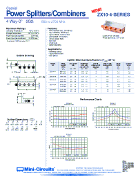 Datasheet ZX10-4-11 manufacturer Mini-Circuits
