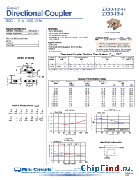 Datasheet ZX30-13-4-S manufacturer Mini-Circuits