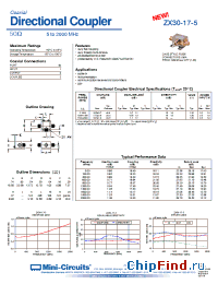Datasheet ZX30-17-5 manufacturer Mini-Circuits