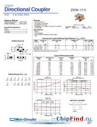 Datasheet ZX30-17-5-S manufacturer Mini-Circuits