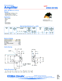 Datasheet ZX60-3018G manufacturer Mini-Circuits