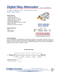 Datasheet ZX76-15R5-SP-S manufacturer Mini-Circuits