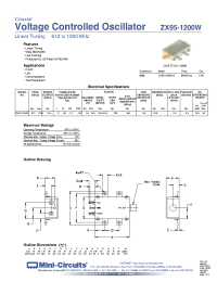 Datasheet ZX95-1200W-S manufacturer Mini-Circuits