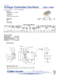 Datasheet ZX95-1700W-S manufacturer Mini-Circuits