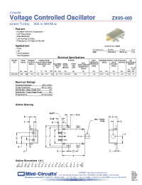 Datasheet ZX95-400-S manufacturer Mini-Circuits