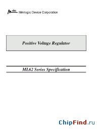 Datasheet ML62212 manufacturer Minilogic