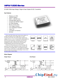 Datasheet MPW1000 manufacturer Minmax