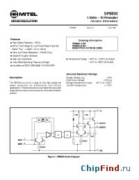 Datasheet DES9157201AC manufacturer Mitel