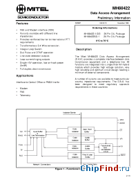 Datasheet MH88422-1 manufacturer Mitel