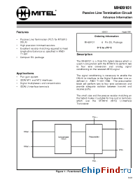 Datasheet MH89101 manufacturer Mitel