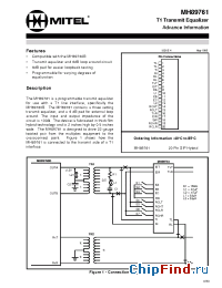Datasheet MH89761 manufacturer Mitel