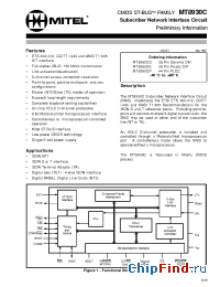 Datasheet MT8930 manufacturer Mitel