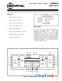 Datasheet MT8981DC manufacturer Mitel