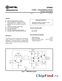 Datasheet SP8802A manufacturer Mitel