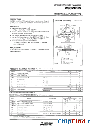 Datasheet 2SC2695 manufacturer Mitsubishi
