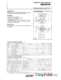 Datasheet 2SC3379 manufacturer Mitsubishi