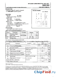 Datasheet BA01203 manufacturer Mitsubishi