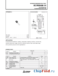Datasheet BCR08AM-14 manufacturer Mitsubishi