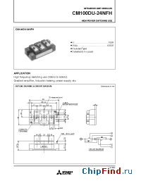 Datasheet CM100DU-24NFH manufacturer Mitsubishi