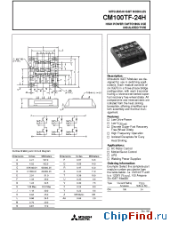 Datasheet CM100TF-24 manufacturer Mitsubishi