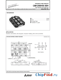 Datasheet CM1200HB-50H manufacturer Mitsubishi