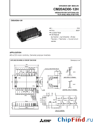 Datasheet CM20AD00-12H manufacturer Mitsubishi