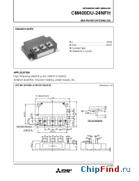 Datasheet CM400DU-24NFH manufacturer Mitsubishi
