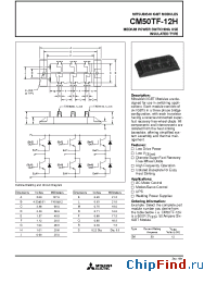 Datasheet CM50TF-12H manufacturer Mitsubishi