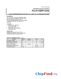 Datasheet FU-311SPP-CV4 manufacturer Mitsubishi