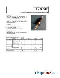Datasheet FU-427SDF manufacturer Mitsubishi