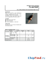 Datasheet FU-627SDF manufacturer Mitsubishi