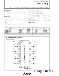 Datasheet M34280M1-105FP manufacturer Mitsubishi