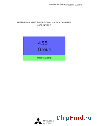 Datasheet M34551E8 manufacturer Mitsubishi